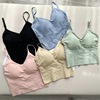 Retro bm Beautiful back Bras camisole vest new pattern Type U Wireless Underwear