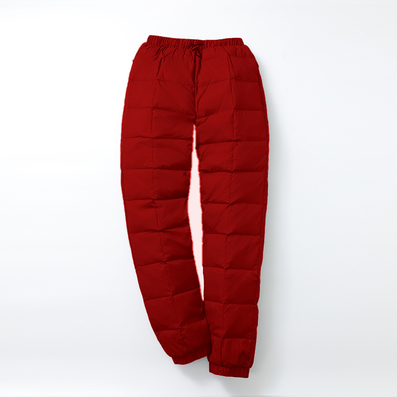 Hombres y mujeres de pluma, ropa exterior, madres de mediana edad, invierno de cintura alta, abuela suelta, espesa, algodón a prueba de frío. image 9