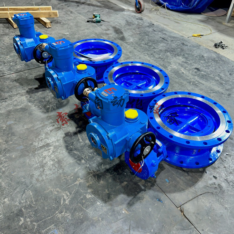 索越矿用隔爆型瓦斯阀WSD941X-16Q DN800 开关量控制电动蝶阀