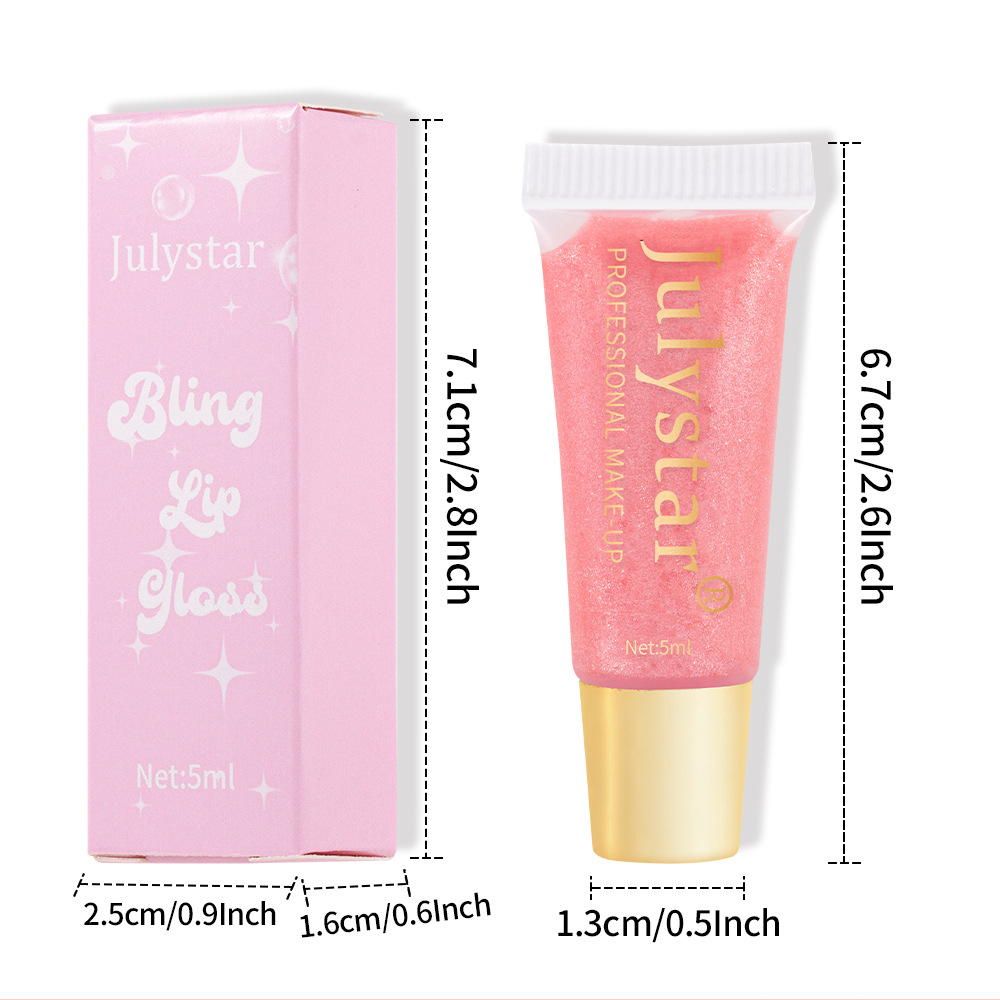 Julystar Moisturizing and Hydrating Pearlescent Lip Gloss Long-lasting Water Repellent Lip Oil Easy to Color Lip Makeup wholesale Application Scenario