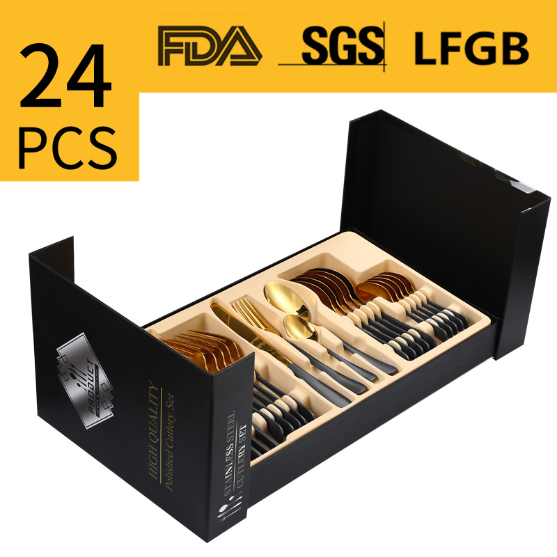 문 맞은편 블랙 골드 [24 장 세트]