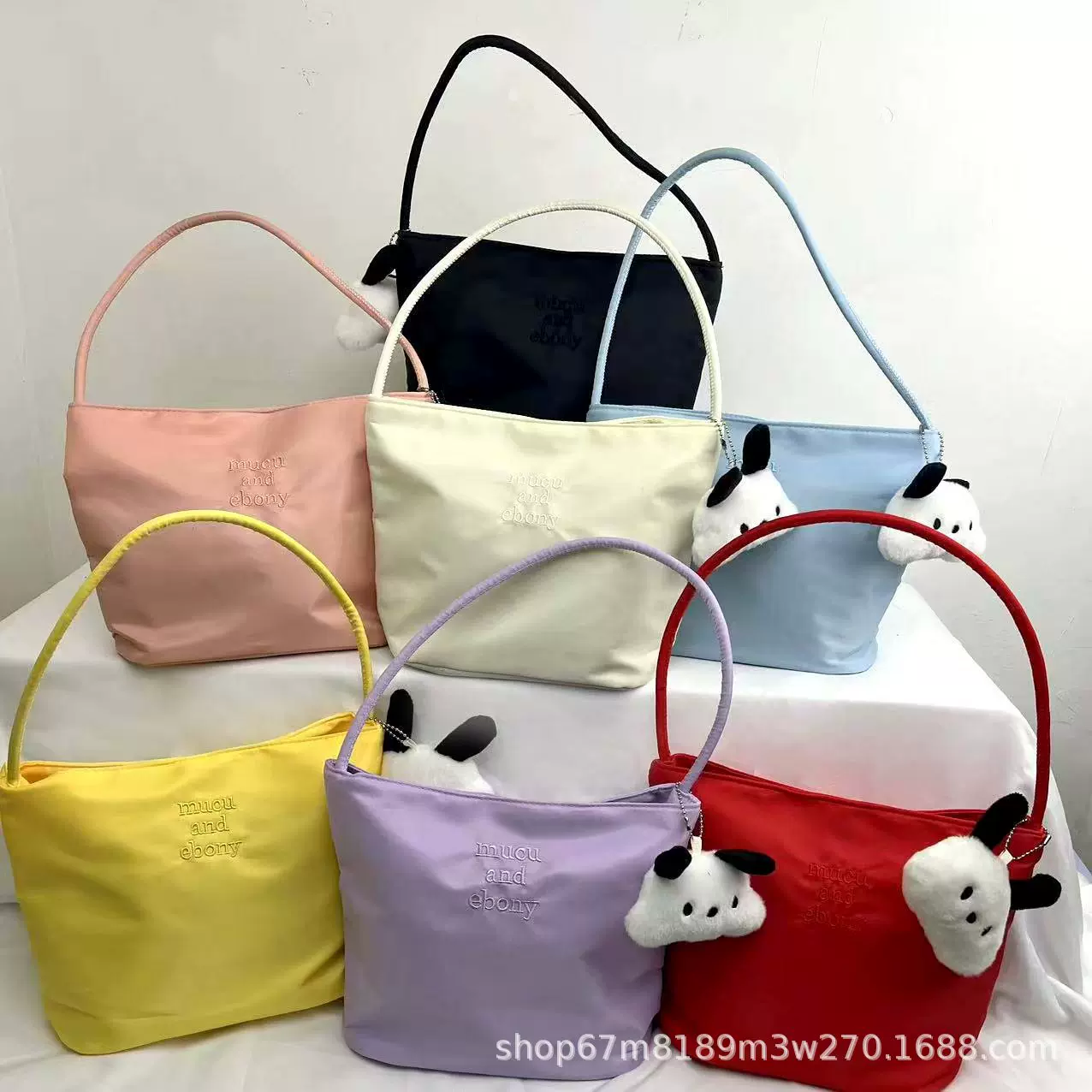 伴手礼韩国手提尼龙布原创女包礼品潮时尚女包腋下包百搭单肩包包