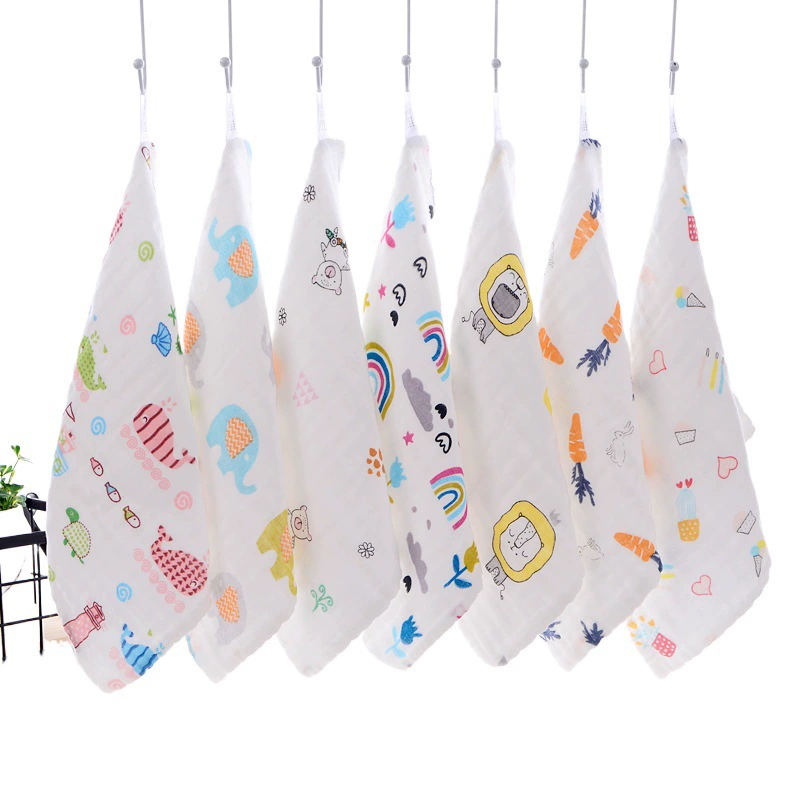 Шестислойное Марлевое квадратное полотенце высокой плотности детское полотенце Хлопковое полотенце для слюны детский сад платок полотенце для лица новорожденного