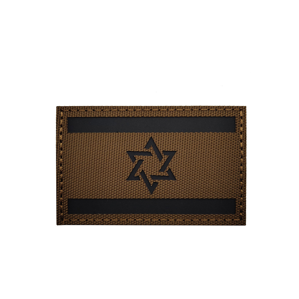 Bandera tailandesa en stock bandera asiática banderas israelíes Bandera de Israel pegatinas de tela brazalete de Velcro parche bordado