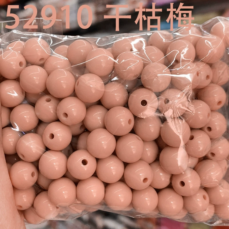 Round beads, bag, plastic woven acrylic accessory handmade, DIY