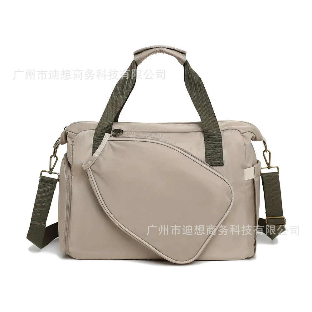Fuchsia high quality capacious shoulder bag, racket, handheld belt bag for training