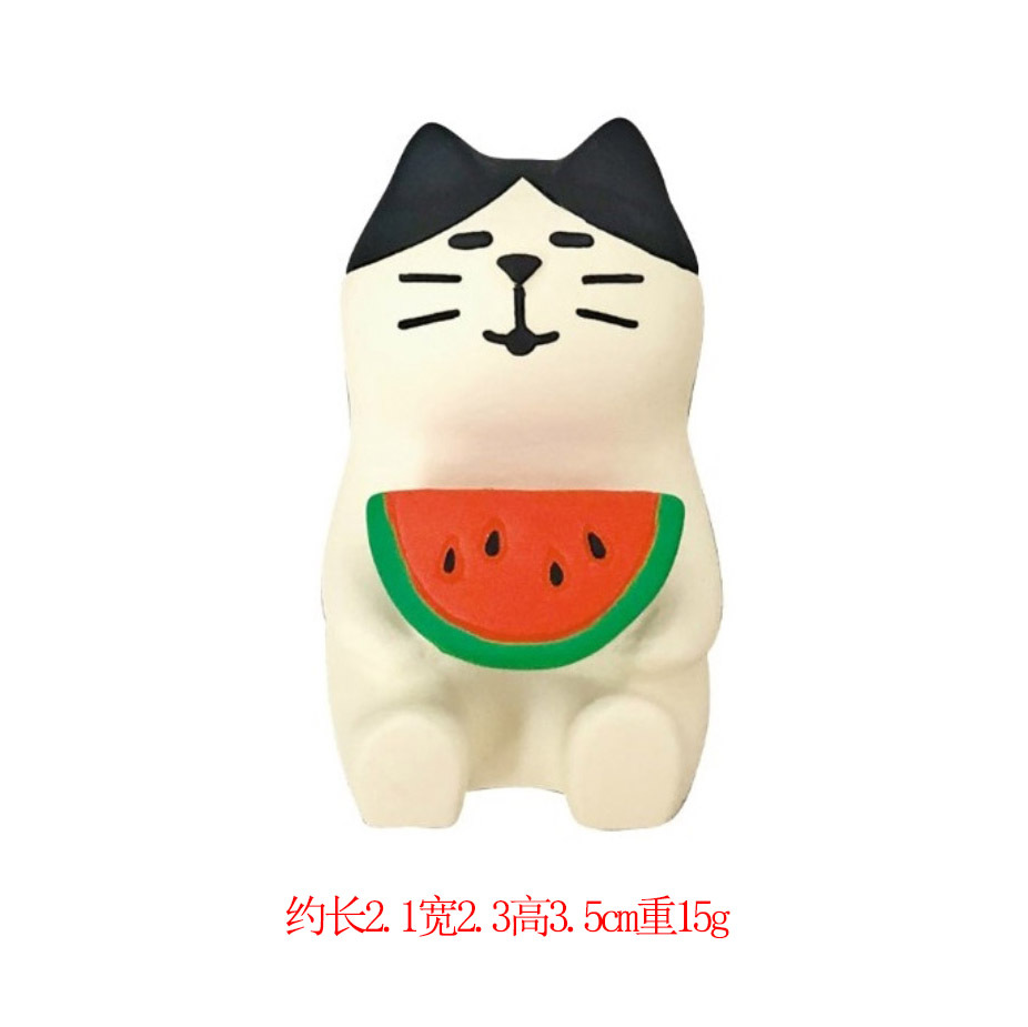 빨간 수박 고양이