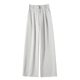 creamy-white Suit Wide-leg Pants Women's Spring and Summer 2025 New High Waist High-grade Dosing All-match Straight Casual Pants