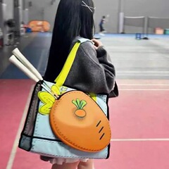 2025新品オリジナルダイコンバッグ大容量トートバッグレディーススポーツバドミントンテニスラケットバッグ可愛いワンショルダーバッグ