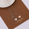 Small necklace, design glossy lock, silver 925 sample, light luxury style