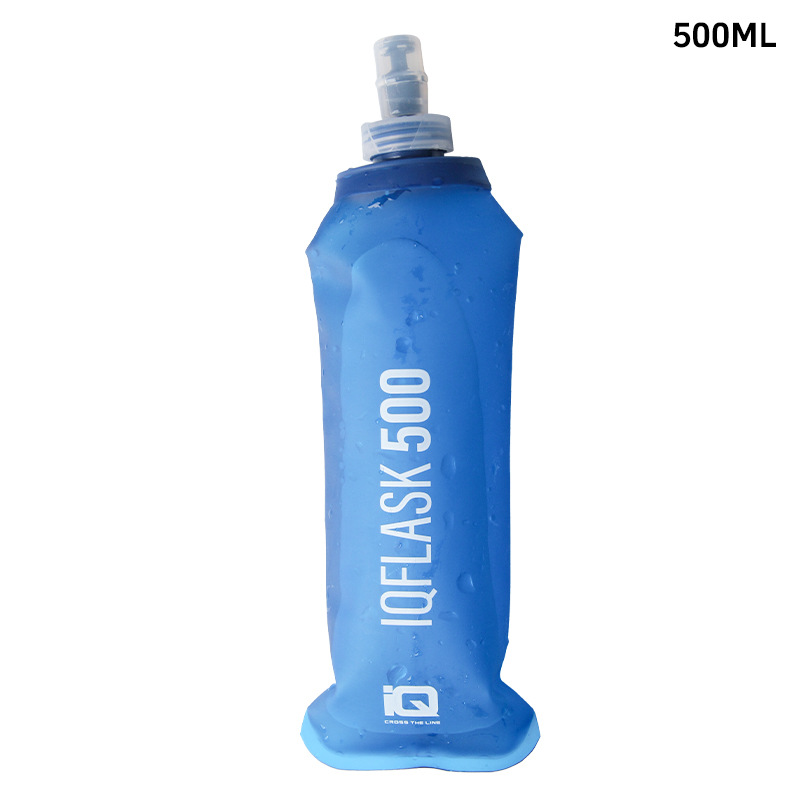 Botella de agua deportiva plegable TPU hervidor de agua de maratón 250ML 500ML bolsa de agua TPU