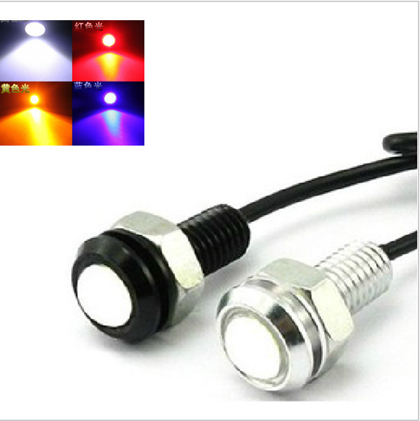 Venta al por mayor coche invisible impermeable LED águila ojo diurno Luz de alta potencia ultra-delgada águila ojo Luz de marcha atrás 18mm 9W image 4