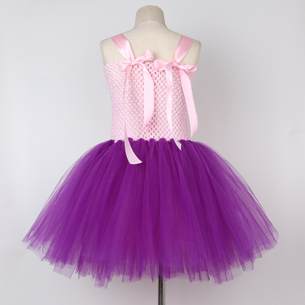 Kid's Clothing children's clothing children's Halloween witch costumes Witch is also crazy role playing mesh tulle skirt_voghion.com