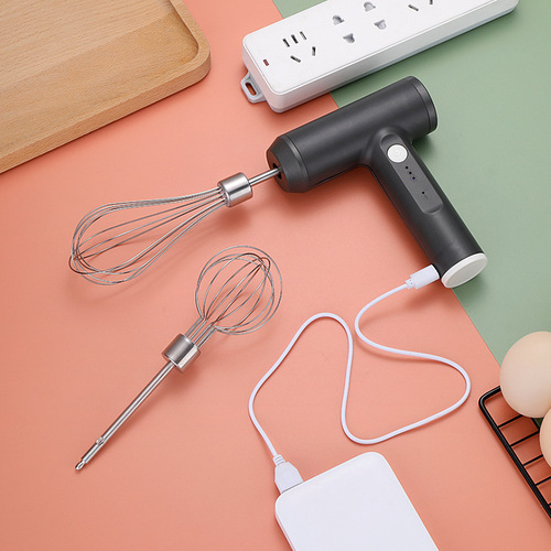 Electric egg beater household small milk frother cream wireless coffee milk frother home baking electric egg beater