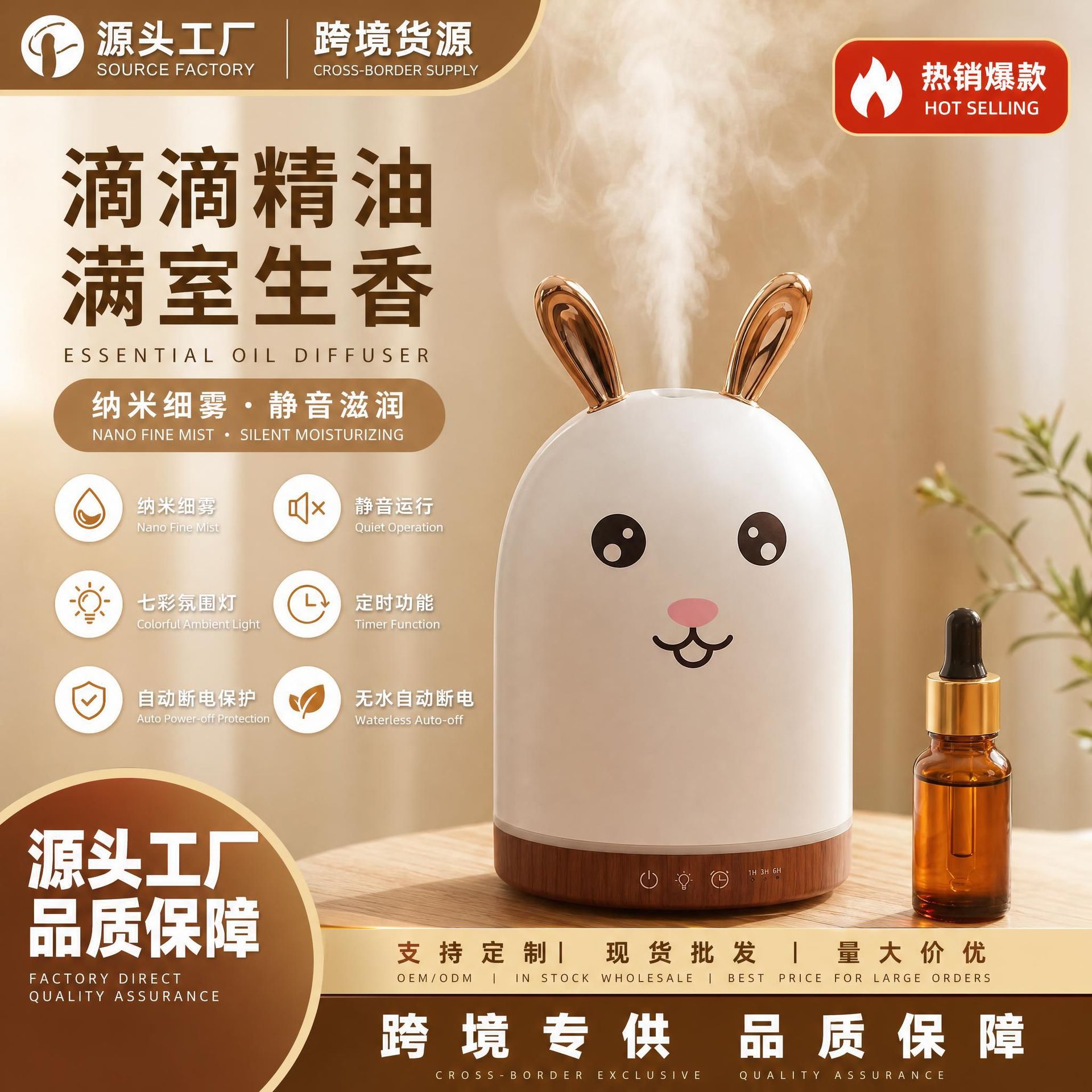 Humidificador de arroz transfronterizo con gran pulverización montada en vehículo para reposición de agua y humidificación pequeña máquina de fragancia silenciosa de escritorio doméstica image 1