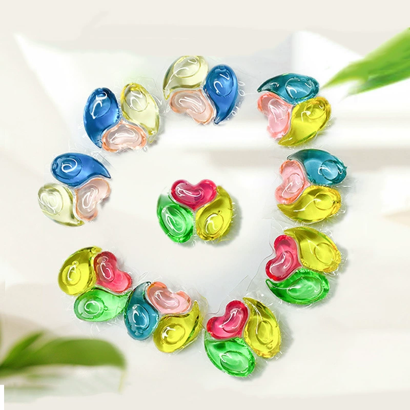 Трехкамерные гелевые шарики для стирки шарики для длительного сохранения аромата очистка шарик для стирки три в одном глубокая дезактивация концентрированный эффективный стиральный порошок