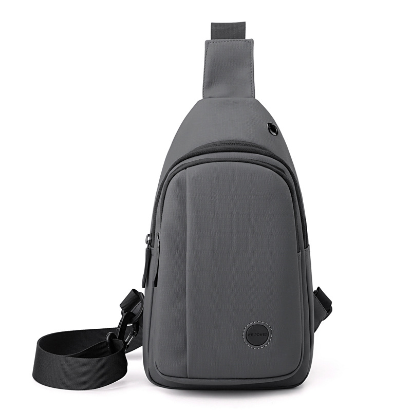 WEPOWER nuevo bolso de pecho para hombre estilo coreano simple y avanzado bolso de mensajero práctico al aire libre casual en el pecho