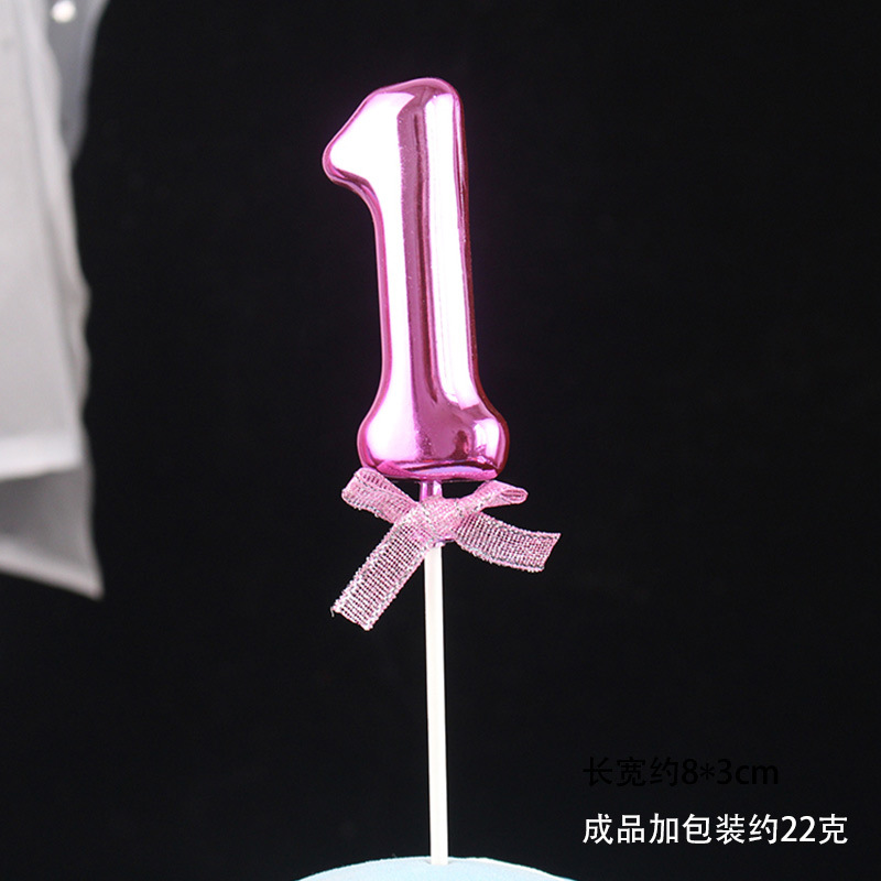 Decoración digital para pasteles 0-9, 3D oro/rosa, inserto para cumpleaños – Mayorista de Yiwu image 52