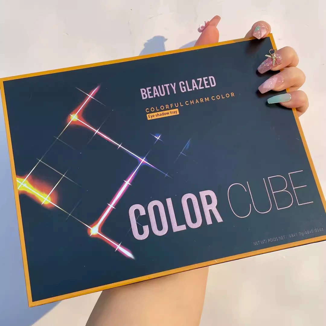 Палетка теней для век Beautyglazed 48 цветов детский сценический макияж костюм cos play цветная тени матовый стиль ins