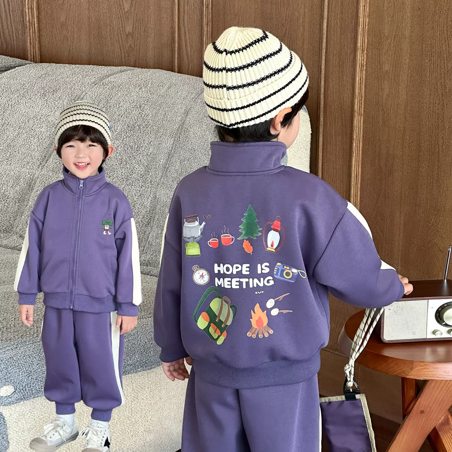 253331男童春秋装套装2025新款韩版儿童帅气潮酷两件套中小童衣服