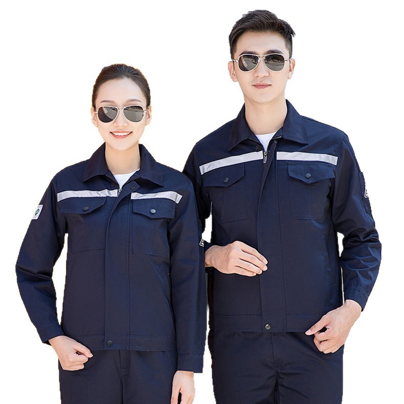 Trajes antiestáticos para hombres primavera y otoño de manga larga resistente al desgaste de la estación de servicio de gas y la fábrica química de transporte de voladura