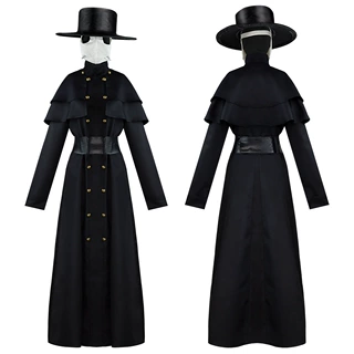 瘟疫医生cos服乌鸦服装暗黑地牢英雄服嘴表演服瘟疫医生万圣节