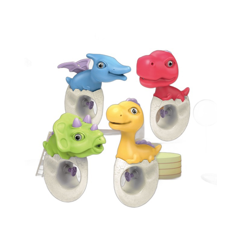 Nuevo dinosaurio de dibujos animados pequeña pistola de agua niño niña juego de verano en la playa pistola de agua puesto al por mayor juguetes para niños