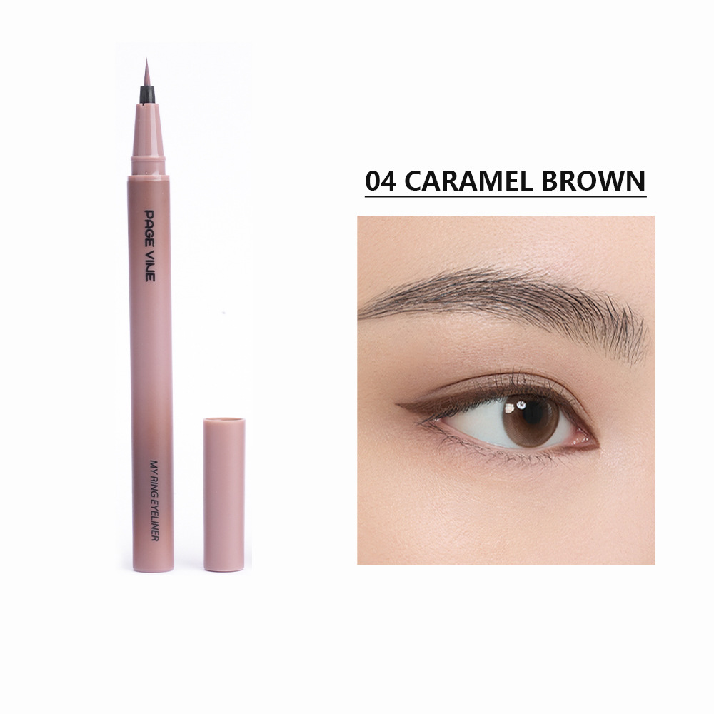 Nuevos productos transfronterizos PAGE VINE delicado lápiz de delineador de ojos de color impermeable a prueba de sudor no es fácil de desnudarse, cepillo suave duradero