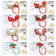 聖誕節裝飾發箍 聖誕卡通鹿角頭箍派對道具 兒童禮物聖誕發箍批發