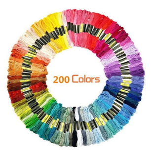 200 color cross stitch thread embroidery thread DIY cross stitch wire weaving color cotton thread wholesale TH007