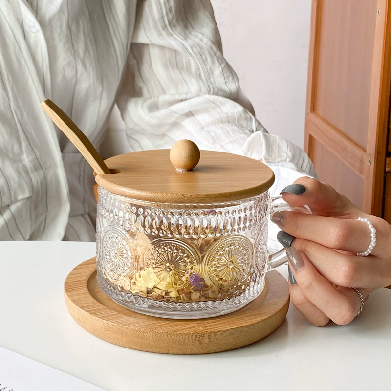 Dessert fruit glass bowl for home use, sandbag for elementary school students, bag, Korean style