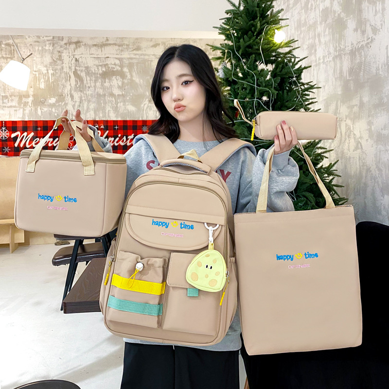 Kids Backpacks High End Large Capacity Backpack For Primary And Secondary School Students, Simple Thermal Insulation Lunch Bag_voghion.com