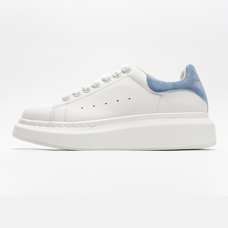 Zapatos blancos McQueen de versión alta para mujer, zapatos de suela gruesa, zapatos de plataforma elevados, zapatillas deportivas versátiles, calzado deportivo para hombre, Shida primavera y verano