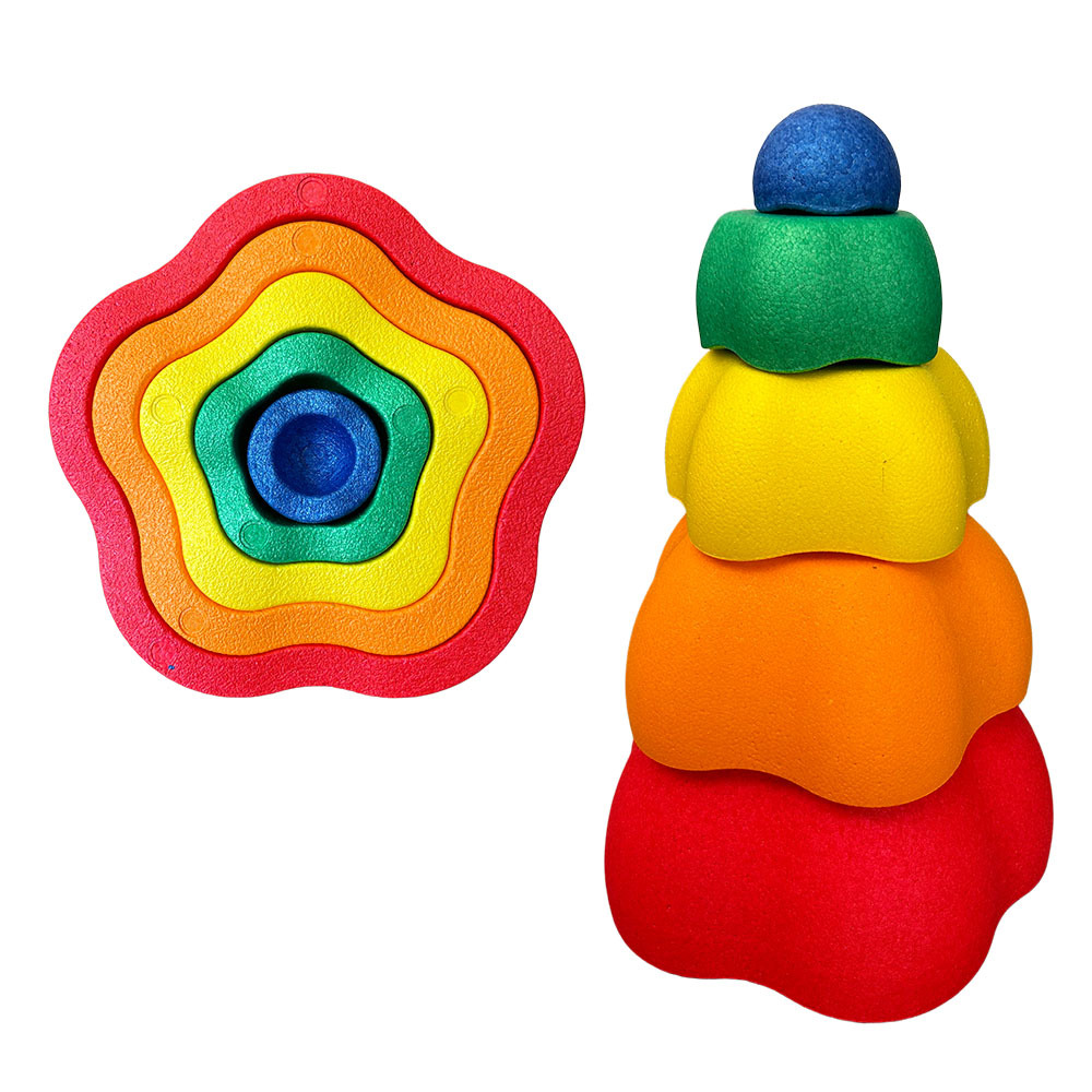 Luminoso Jenga Flor Paso a paso Jardín de infantes Educación temprana Paso a través del río Paso de piedra Sensación Equilibrio Entrenamiento Paso a través del puente Paso al por mayor