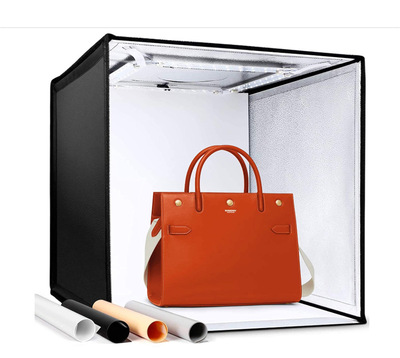 調光款40cm折疊攝影棚新款攝影燈箱拍照屋便捷攝影棚燈屋