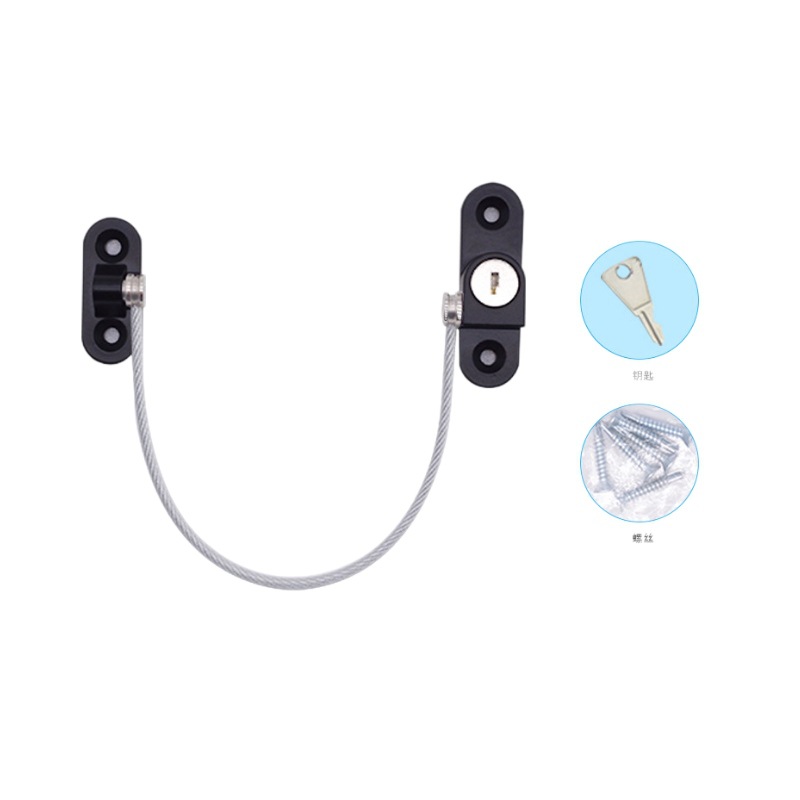 Cerradura de Seguridad Multifuncional para Niños de ABS y Acero Inoxidable, para Ventanas Deslizantes y Armarios