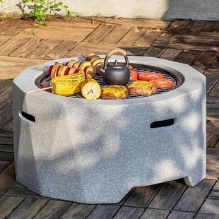 Outdoor Barbecue Oven Charcoal Oven Table Balcony Courtyard Household Indoor Barbecue Shelf Carbon Fiberpot Heating Oven