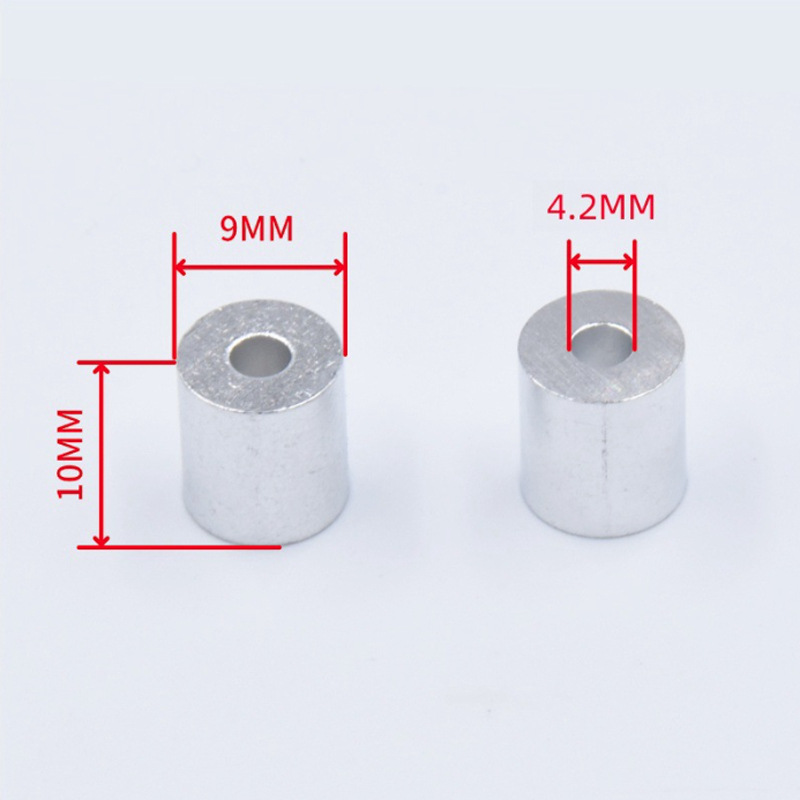 알루미늄 소형 단자 - 6MM 강철 와이어 로프 포함