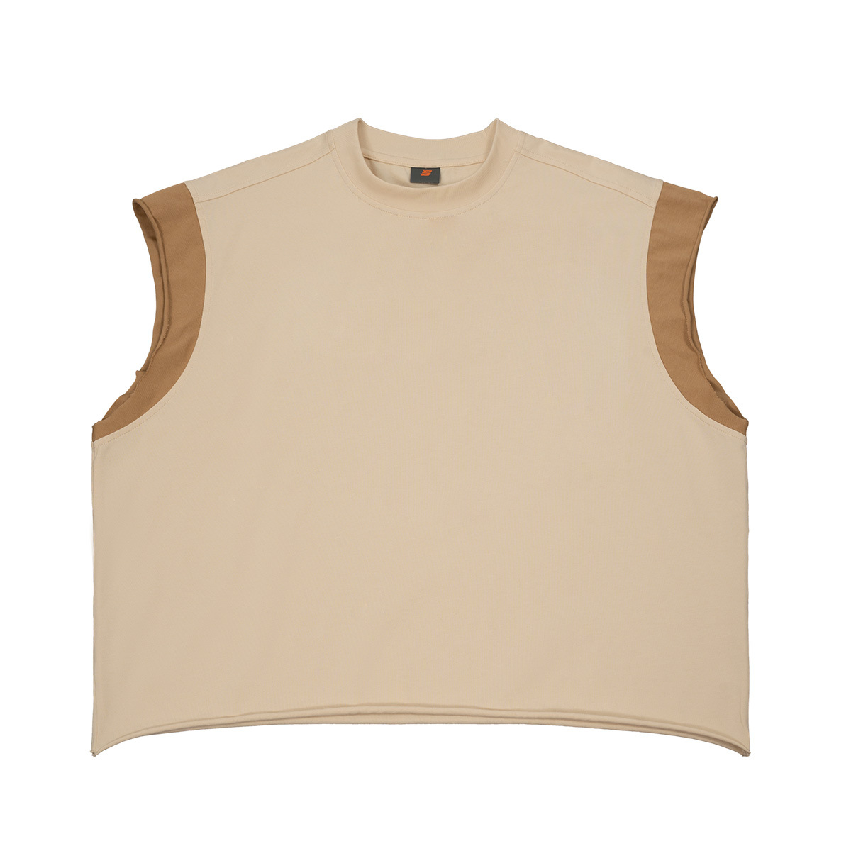 ETAI hombre chaleco de algodón sin mangas de verano hombre chaleco de hombro deportivo casual chaleco corto suelto chaleco de moda