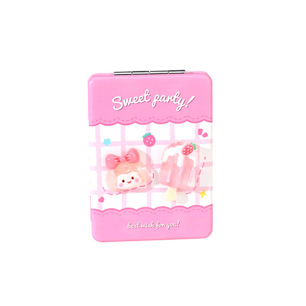 double-sided folding travel handheld mirror