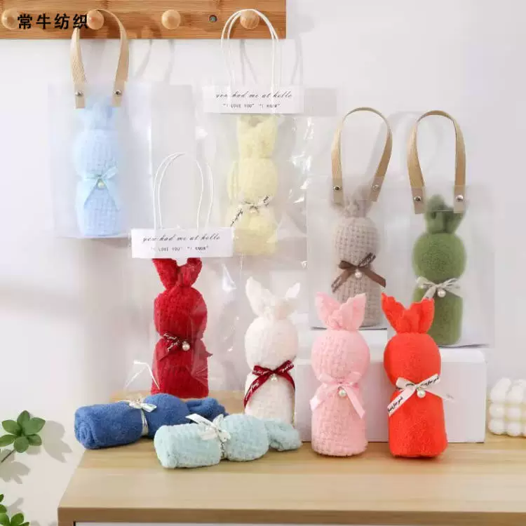 Коралловый флис в форме кролика полотенце подарок для рук Свадьба подарок на день рождения Xi магазин фестиваль открытие творческие подарки