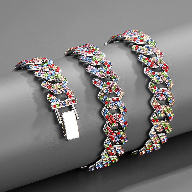 Fashion Geometric Alloy Inlay Rhinestones Unisex Necklace 1 Piece