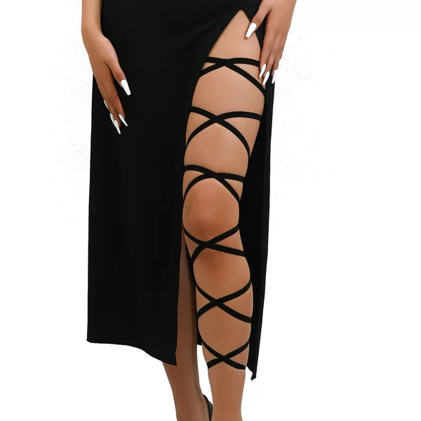 Cross-Border Supply, Multiple Colors Available, Sexy Cross Elastic Straps, Personalized Multi-Layer Leg Rings, New Hollow European and American Styles