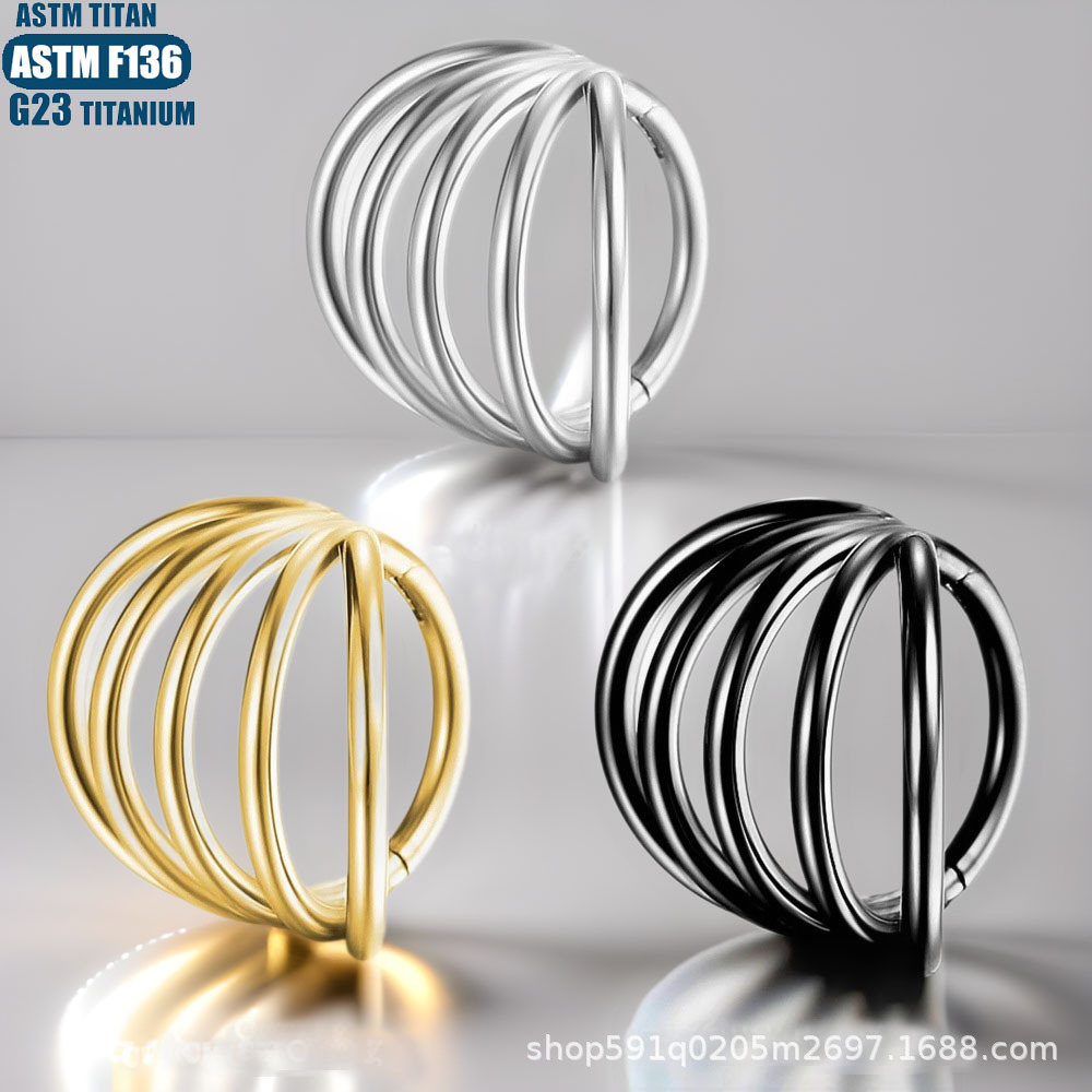 Labret piercing jewelry detail image