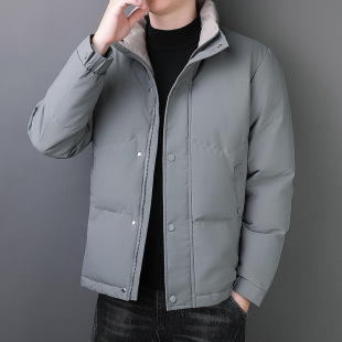 High quality down cotton-padded coat men's autumn and winter fashion brand thickened warm stand collar cotton-padded coat men's winter casual coat