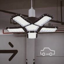 新款折叠车扇形叶子室内家用照明三叶四叶E27螺口超亮LEDled灯