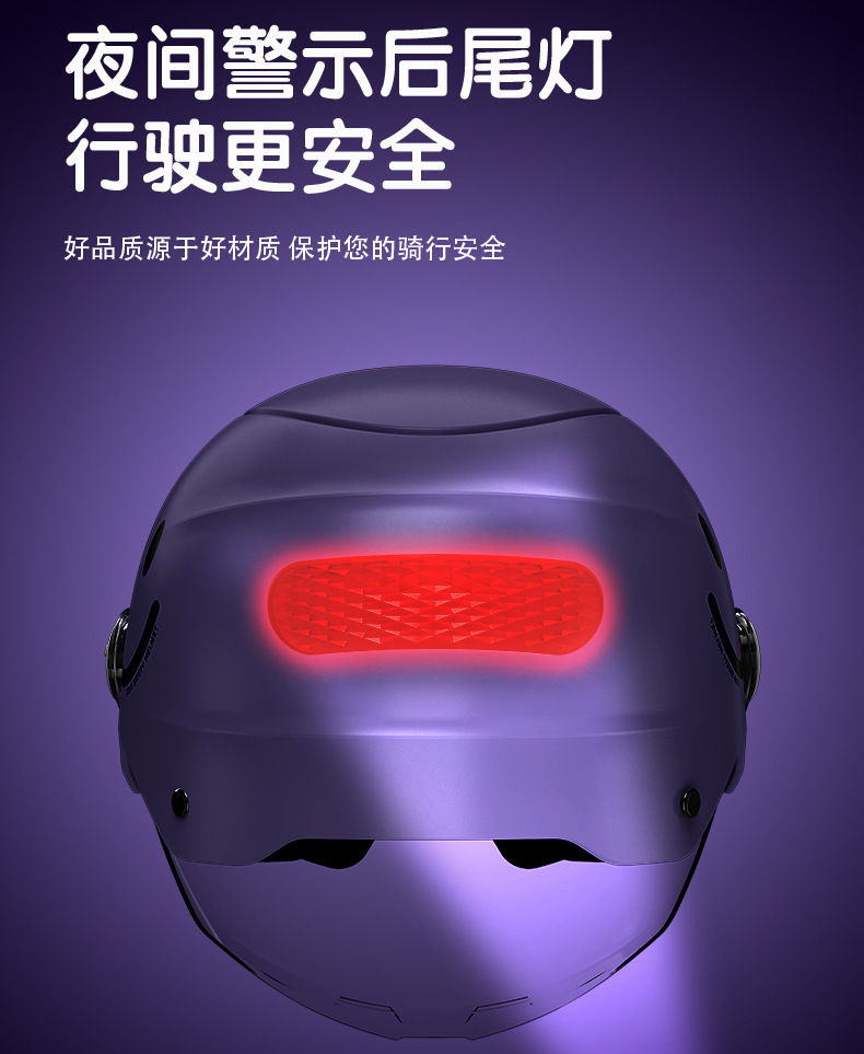 Electric Vehicle Helmet with Double Visor