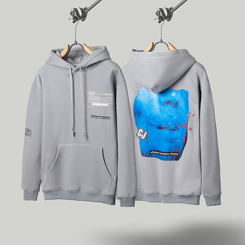 Marca de moda de rap hip-hop europea y americana TRAVIS marca compartida M Kee sudadera con capucha suéter chaqueta de pareja pantalones T SCOTT