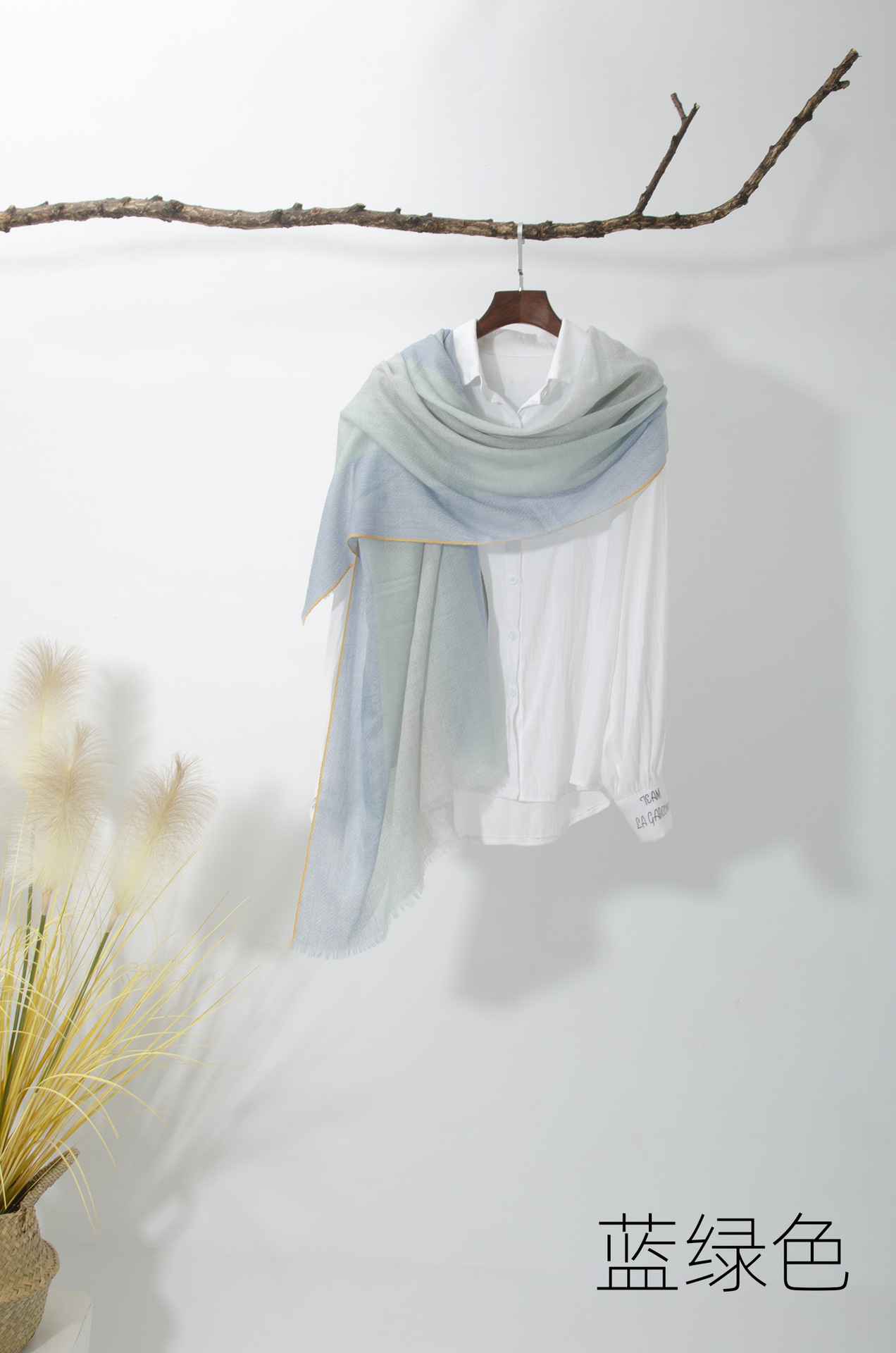 Mongolia interior ventas directas de fábrica LANA soluble en agua pura lana a cuadros teñidos con hilo Otoño e Invierno bufanda de mujer ligera