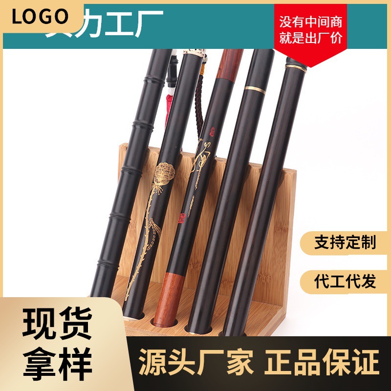 批发沉香线香管黑檀木创意香筒整木装香的香桶带香插线香筒管